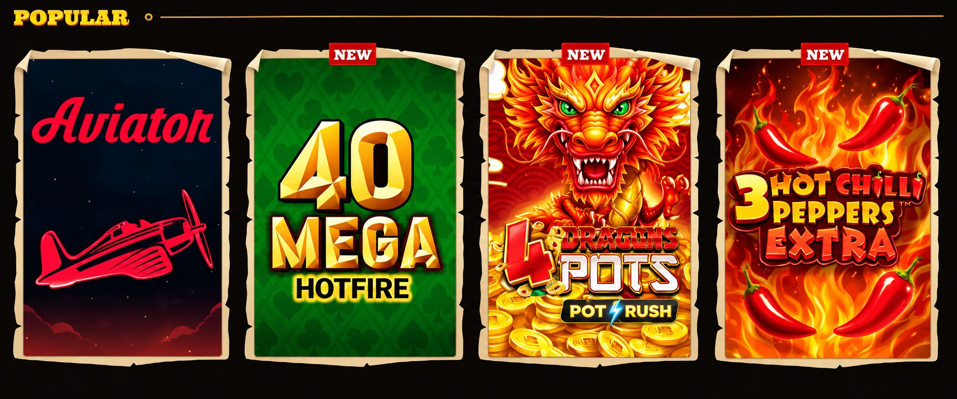 Sélection de jeux chez Lizaro — Lizaro Casino